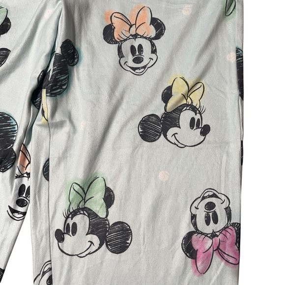 Disney Minnie Mouse Light Blue Minnie Print Pajama Lounge Pants 2X - Picture 7 of 8